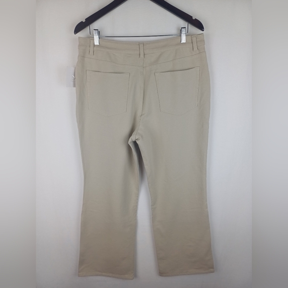 NWT Quacker Factory Jeans Bootcut Dream Jeannes Khaki Size 14 A210151 - Picture 4 of 6